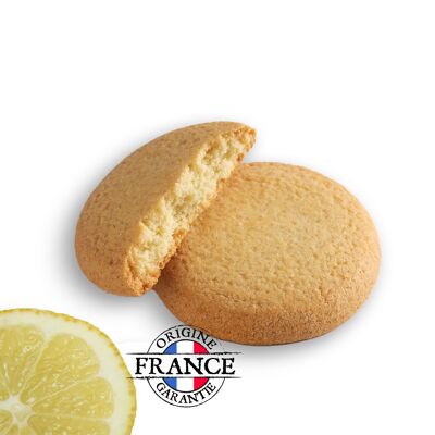 Biscotti biologici sfusi 3 kg - Frollini al burro puro e limone - 99% di ingredienti provenienti dalla Francia