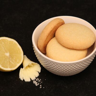 Biscotti biologici sfusi 3 kg - Frollini al burro puro e limone - 99% di ingredienti provenienti dalla Francia