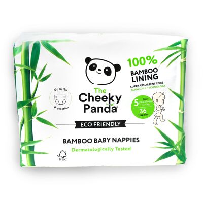 Pañales Bambú Talla 5 (12-17 Kg) V2 | paquete de 4