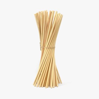 60 varillas de bambú de 30 x 0,6 cm.