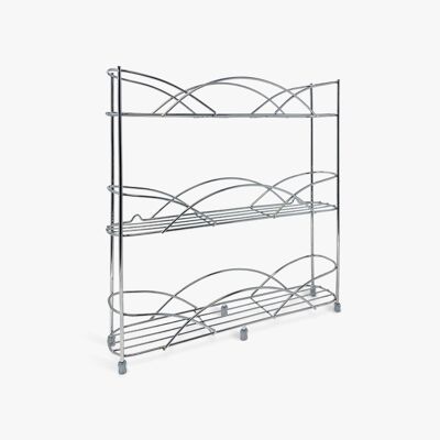 Free Standing Spice Rack - Silver