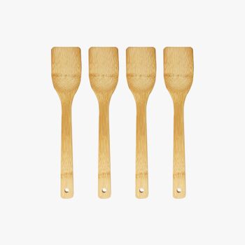 4 spatules en bambou 1