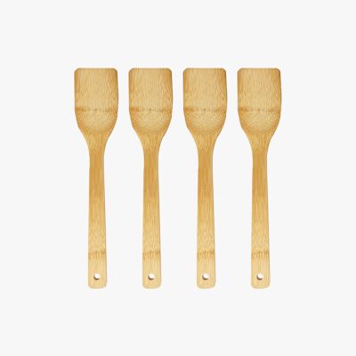 4 spatules en bambou