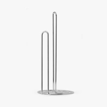 Porte-rouleau de cuisine sur pied - Argent 2