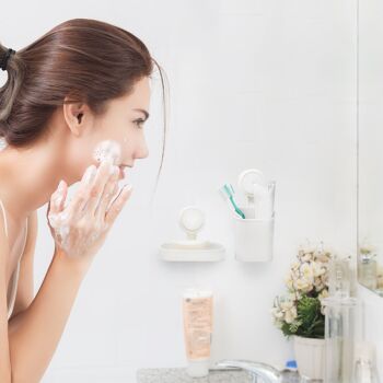 Support de salle de bain, douche et brosse à dents 5