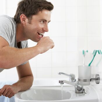 Rangement pour brosse à dents en acier inoxydable 4
