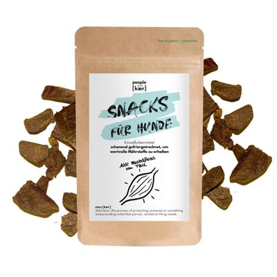 Premium freeze-dried treats made from 100% horse muscle meat (80g)
