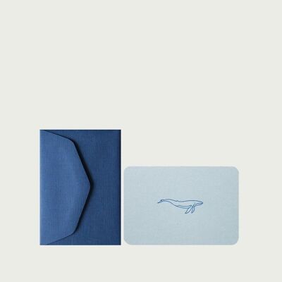 MINI CARD + WHALE ENVELOPE