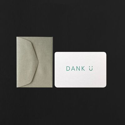 MINI TARJETA + SOBRE DANK U