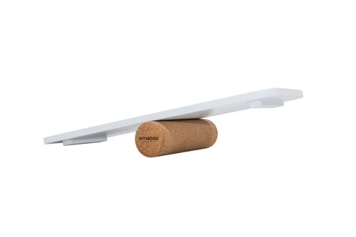 ALAVA balance board - white-natural cork