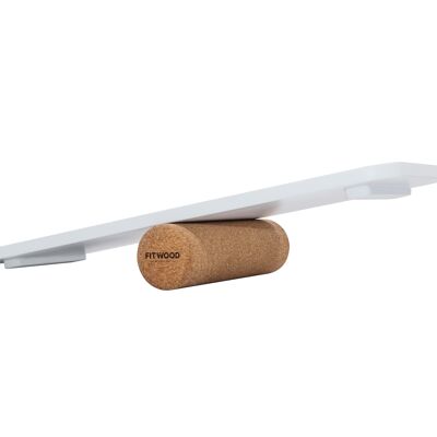 ALAVA balance board - white-natural cork