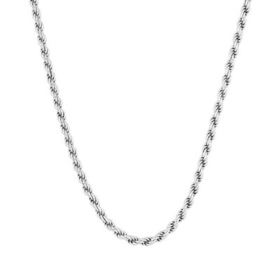 DNA KETTE, 925 Sterling Silber Halskette 45cm - silber