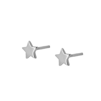 DALIA EARRINGS, 925 Sterling Silber Ohrringe 5,5mm - silber