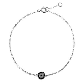 BRACELET GRATEFUL EVIL EYE, bracelet en argent sterling 925 18,5 cm - argent 1