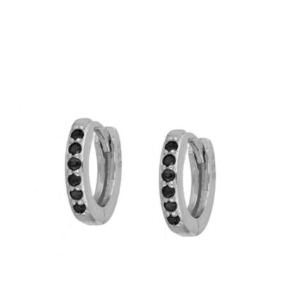 OXFORD EARRINGS, 925 Sterling Silber Ohrringe 10mm - silber