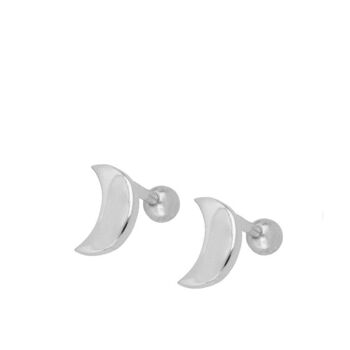 Piercing Lune GLOSSY, Argent 925 Piercing 7mm - argent 1