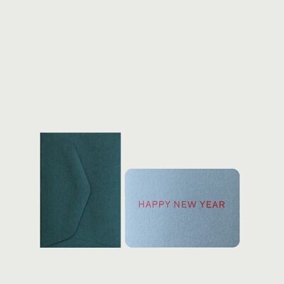 HAPPY NEW YEAR MINI CARD + UMSCHLAG