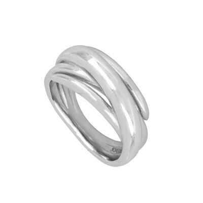 Chunky Ring, 925 Sterling Silber Ring - silber - US10