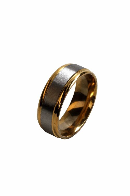 Partner Ring, Edelstahl Ring - US 7/53