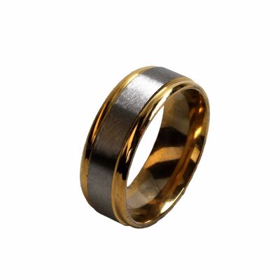 Partner Ring, Edelstahl Ring - US 7/53