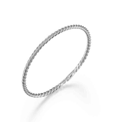 Dünner Bandring, 925 Sterling Silber Ring - silber - US12