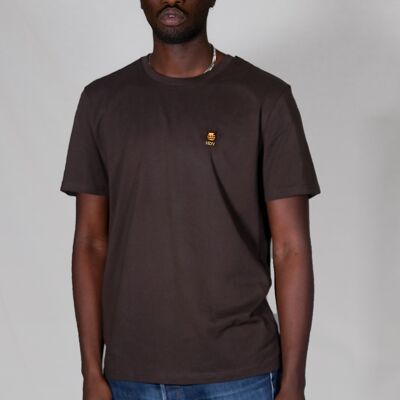 HDV Embroidered Chocolate T-shirt