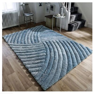 Tapis de salon moderne SEED Bleu Ciel - 120cm x 170cm