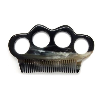 Horn comb for the beard - Brass Knuckles Small Model