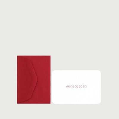 MINI CARD + BUSTA GRAZIE rosso