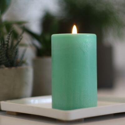 Bougie décorative colorée 550 gr VERT MENTHE