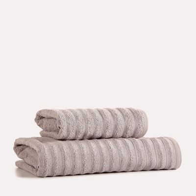 Handtuchset aus gerippter Baumwolle, 2-tlg. - Volantino