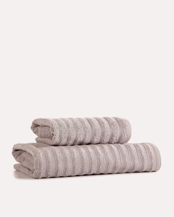 Handtuchset aus gerippter Baumwolle, 2-tlg. - Voleur 1