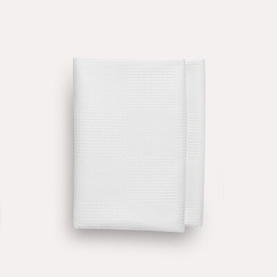 Santorini Cotton Blanket - White