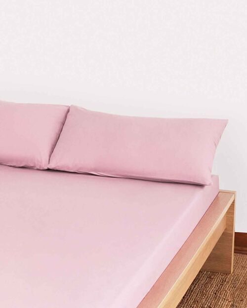 Classic Percale - Fitted Sheet Set - Pink - Single | 90*190