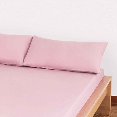 Classic Percale - Fitted Sheet Set - Pink - Single | 90*190