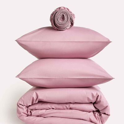 Percalle classico - Set biancheria da letto Core - Rosa - King