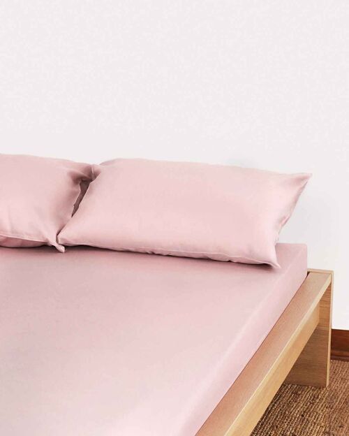 Lavish Sateen - Fitted Sheet Set - Nude Pink - Double | 135*190
