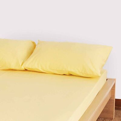 Classic Percale - Fitted Sheet Set - Yellow - Single | 90*190