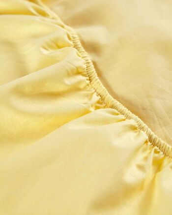 Percale Classique - Ensemble Drap Housse - Jaune - Double | 135*190 7