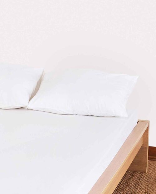 Classic Percale - Fitted Sheet Set - White - Single | 90*190