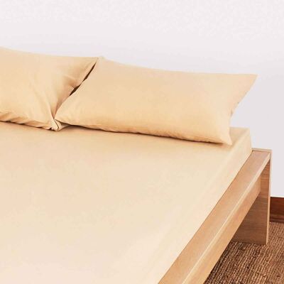 Classic Percale - Fitted Sheet Set - Creme Brule - King | 150*200