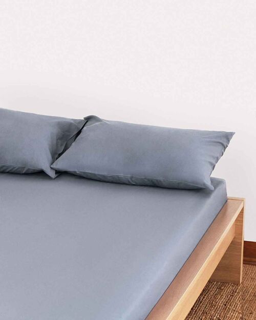 Classic Percale - Fitted Sheet Set - Dark Grey - Single | 90*190