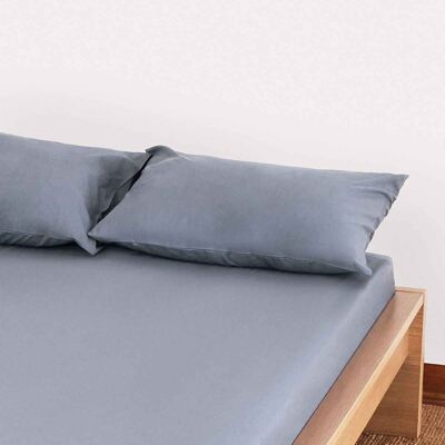 Classic Percale - Fitted Sheet Set - Dark Grey - Single | 90*190