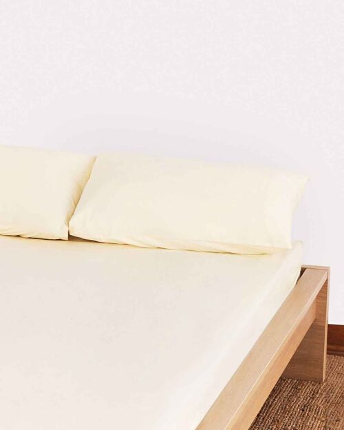 Classic Percale - Fitted Sheet Set - Cream - Single | 90*190