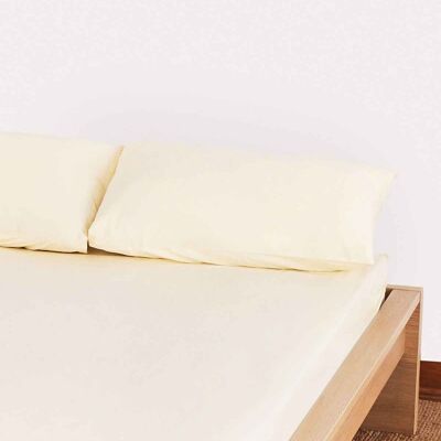 Classic Percale - Fitted Sheet Set - Cream - Double | 135*190