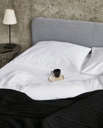 Percale Classique - Ensemble Housse de Couette - Blanc - Simple 3