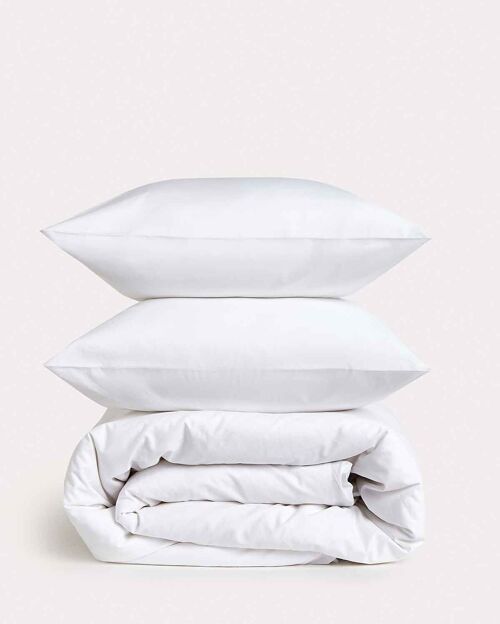 Classic Percale - Duvet Cover Set - White - King