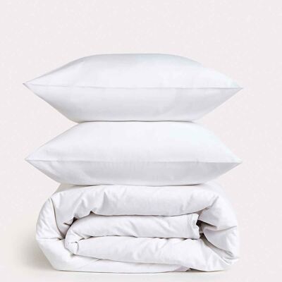 Classic Percale - Duvet Cover Set - White - King