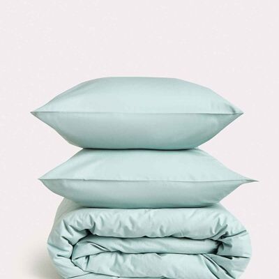 Classic Percale – Bettbezug-Set – Minze – Einzelbett