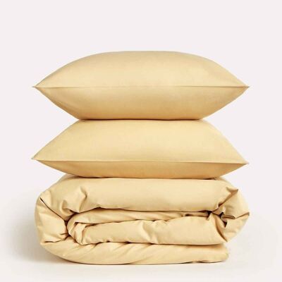 Classic Percale - Duvet Cover Set - Creme Brule - King